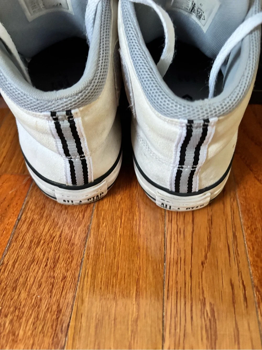 Converse White High-Top Canvas Sneakers